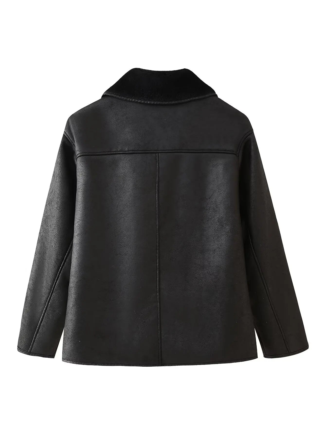 Veste en fourrure PU de luxe