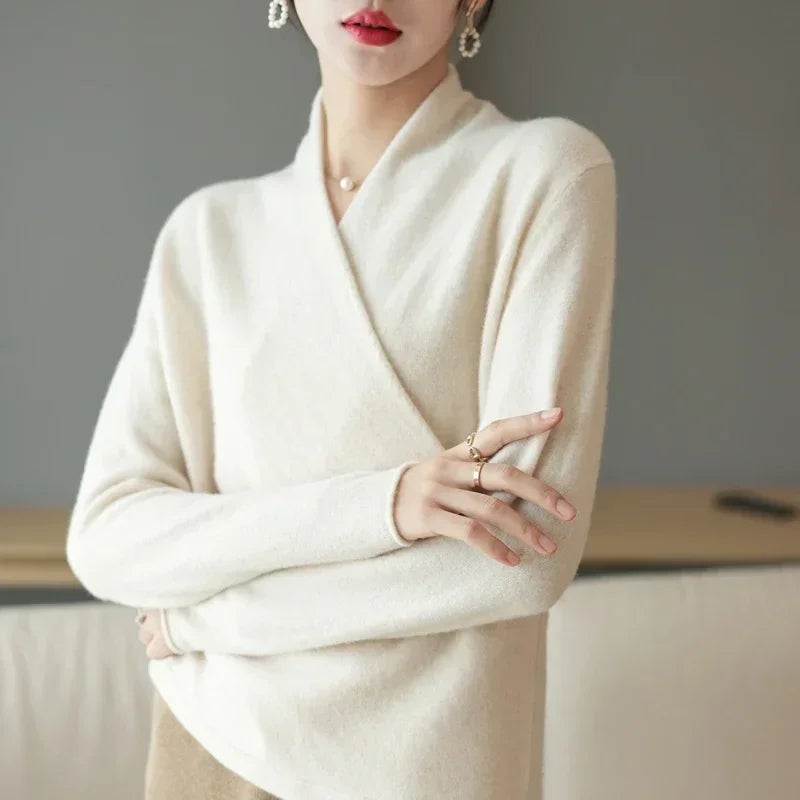 Luxury Wool V-Neck Sweater