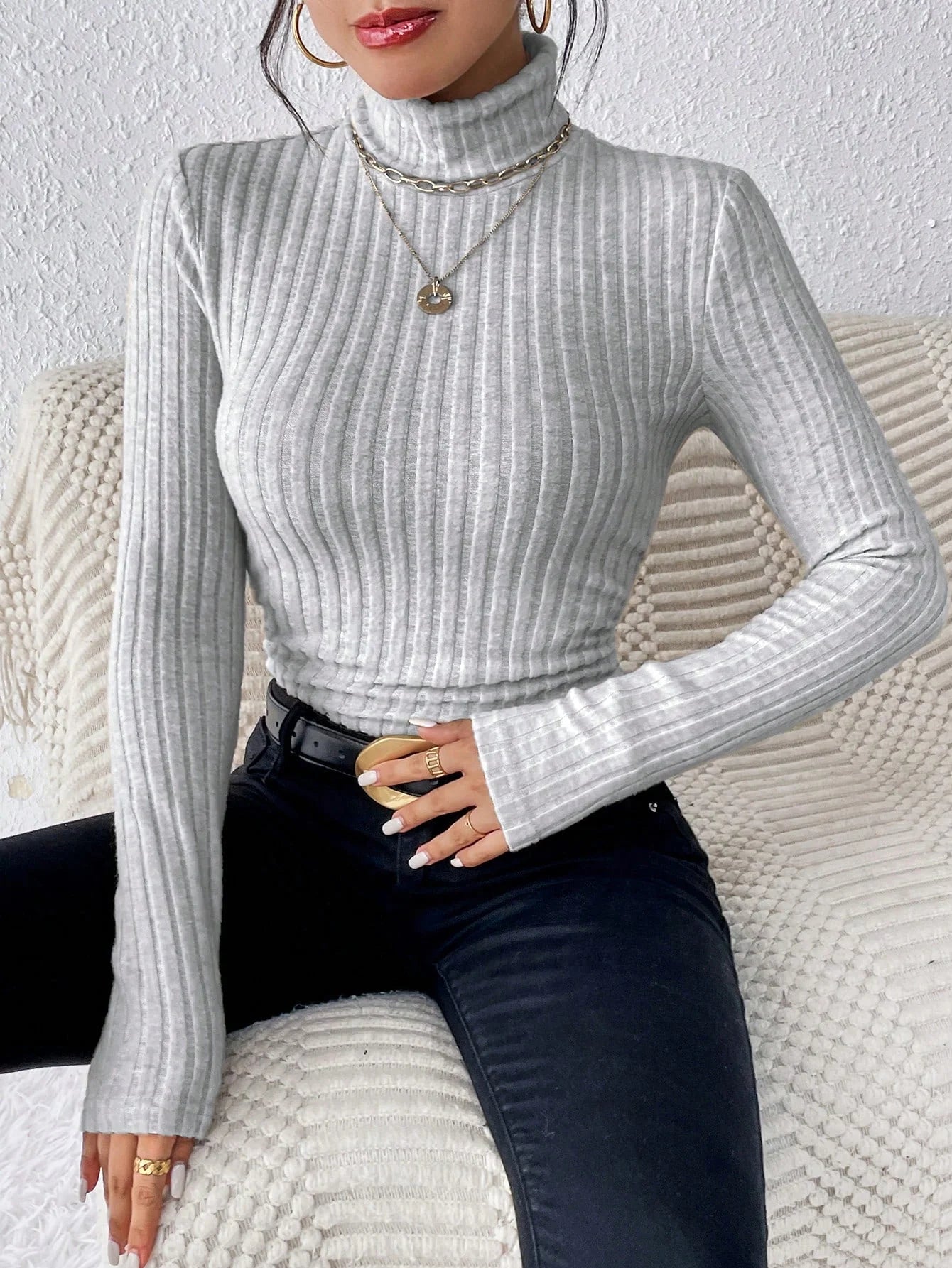 Slim Knit Long Sleeve