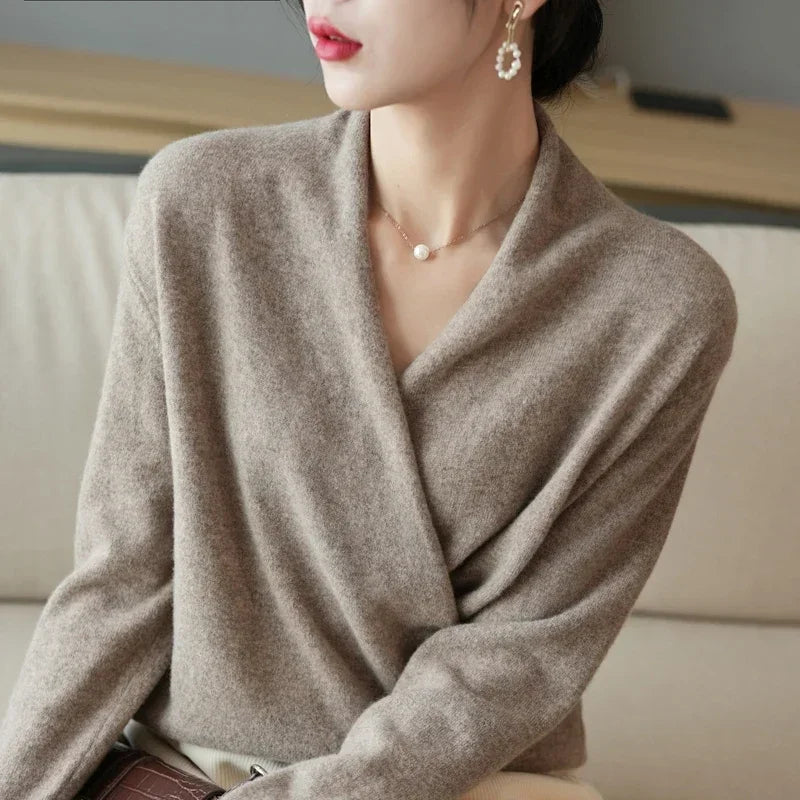 Luxury Wool V-Neck Sweater