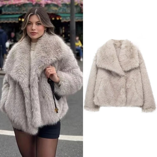 Luxury Faux Fur Coat