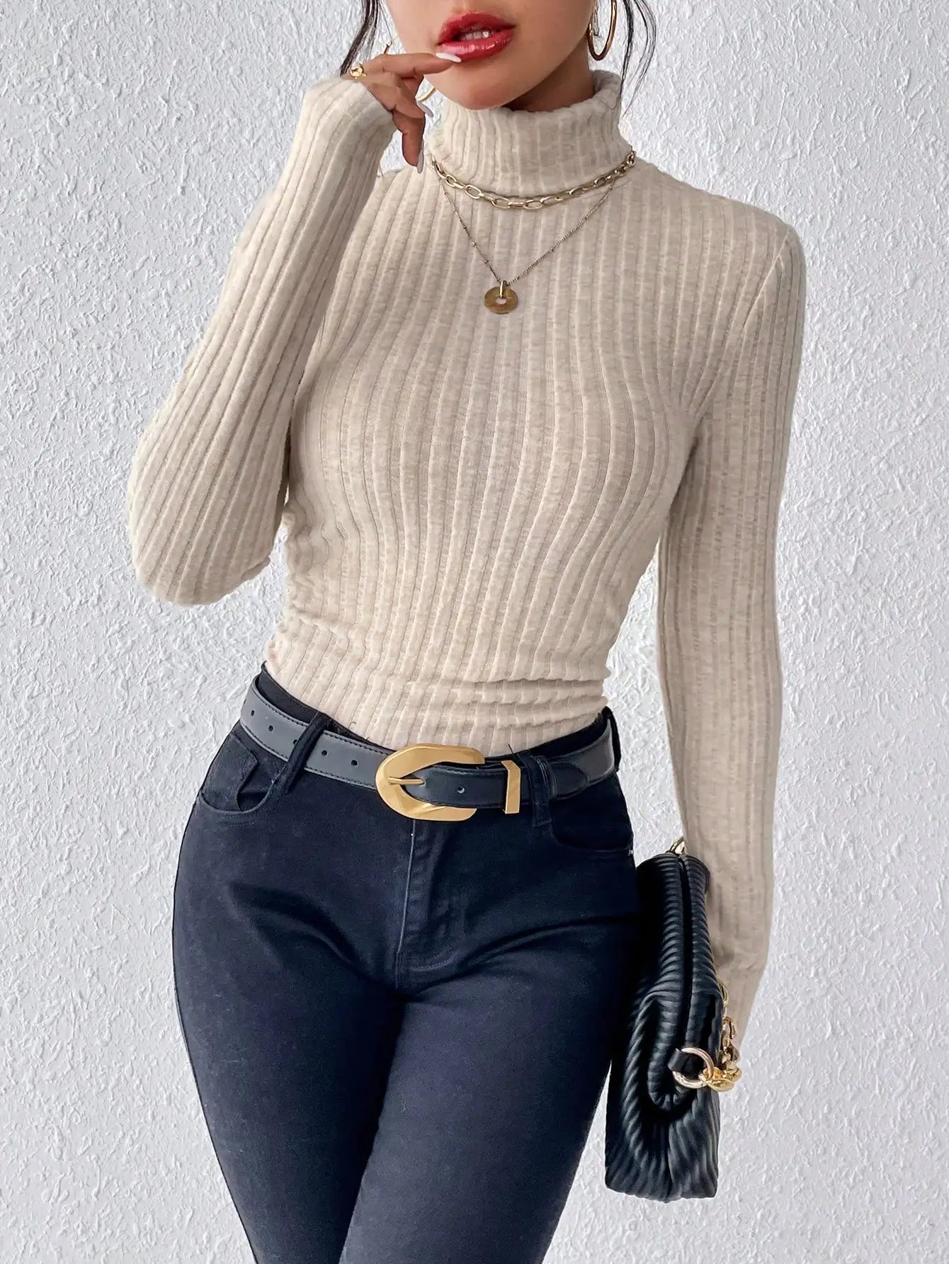 Slim Knit Long Sleeve