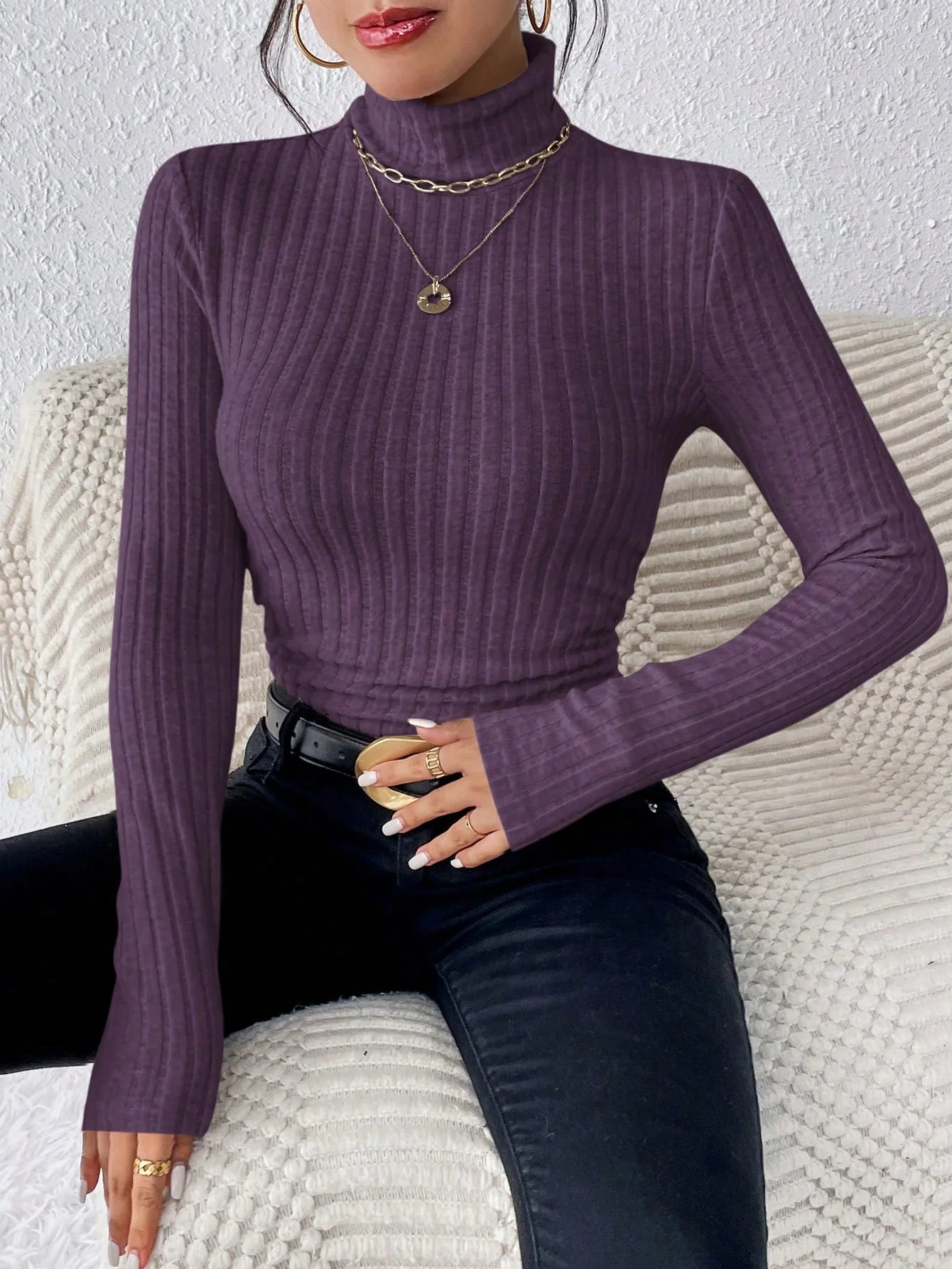 Slim Knit Long Sleeve