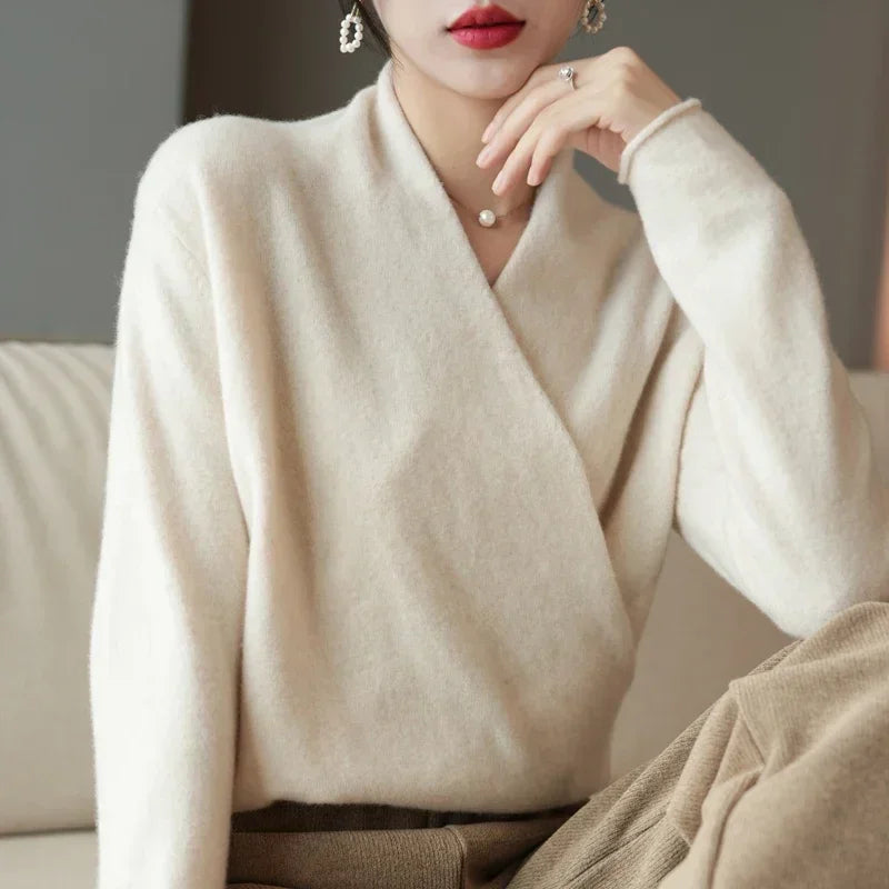 Luxury Wool V-Neck Sweater