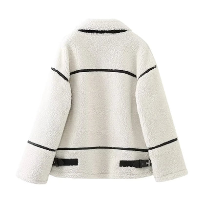 Plush Contrast Warm Jacket